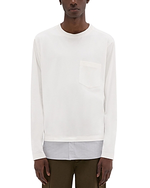 Theory Project Cotton Jersey Long-Sleeve Combo Tee