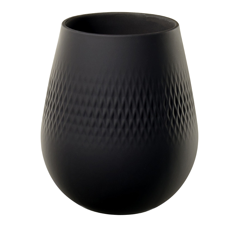 Villeroy & Boch Collier Noir Vase Carre No. 2 In Black