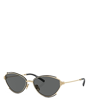 TORY BURCH SOLID OVAL SUNGLASSES, 55MM