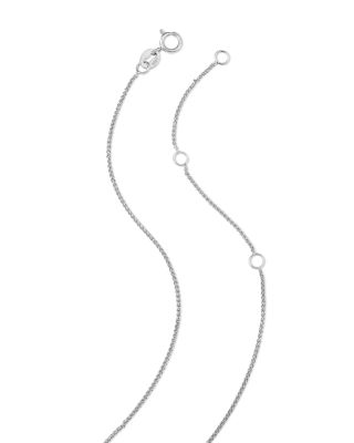 Diamond Star of David Pendant Necklace in 14K White Gold, 0.14 tcw