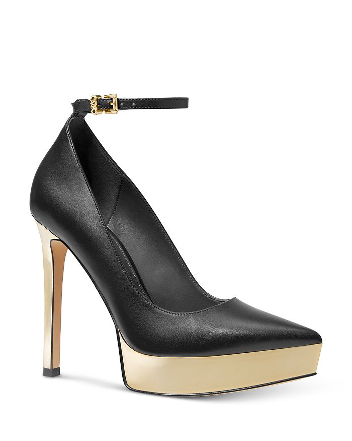 Michael Kors Women's Xenia Pointed Toe High Heel Platform Pumps ...