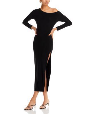 Norma Kamali - Asymmetric Side Slit Midi Dress