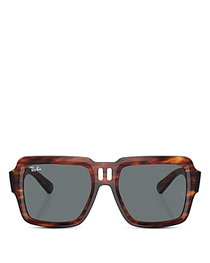 Ray Ban Ray-ban Magellan Square Sunglasses, 54mm In Havana/gray Solid