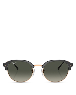 Ray Ban Ray-ban Round Sunglasses, 53mm In Gray/green Gradient