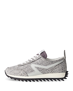 Shop Rag & Bone Women's Retro Runner Chenille Slip On Sneakers In Grey