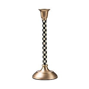Mackenzie-childs Courtly Check Candlestick, Medium In Multi