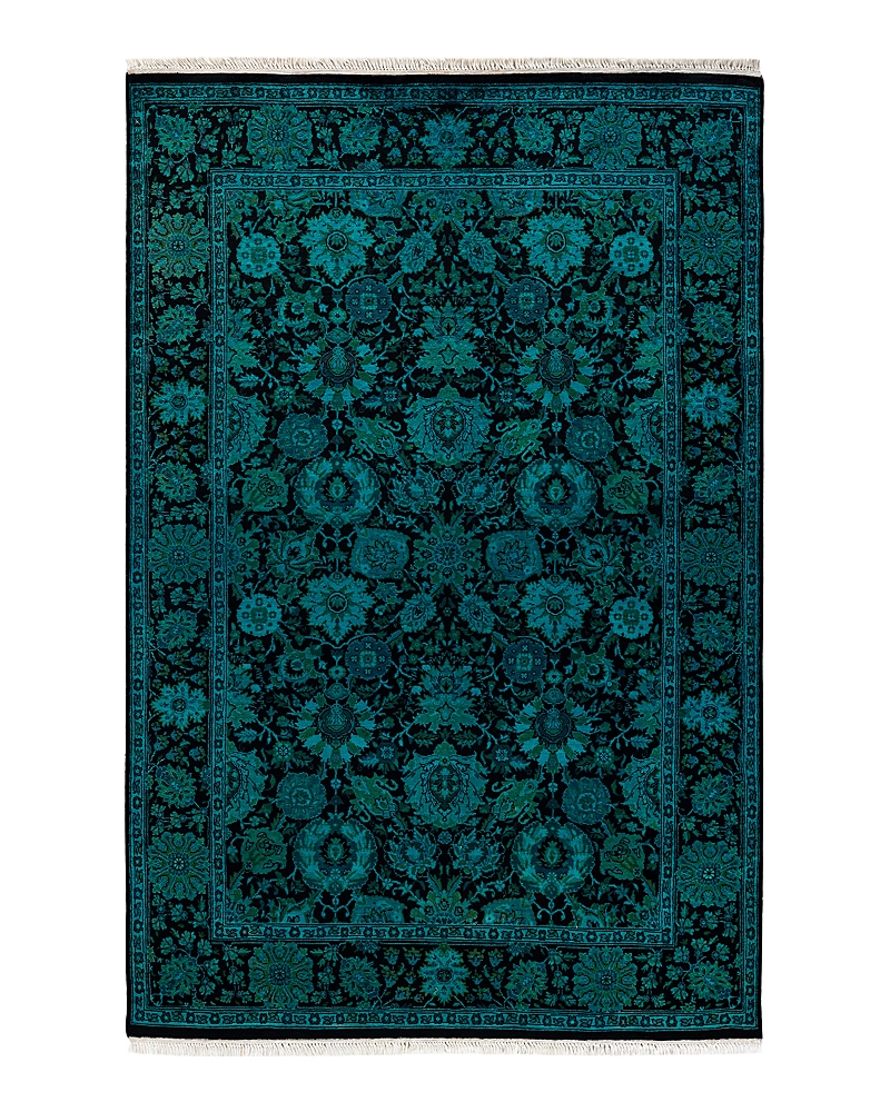 Bloomingdale's Fine Vibrance M1030 Area Rug, 4'1 X 6'1 In Black