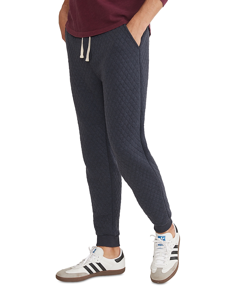 Marine Layer Quilted Standard Fit Joggers In Navy
