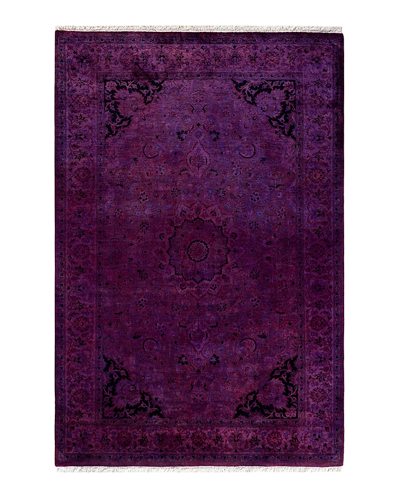 Bloomingdale's Fine Vibrance M1163 Area Rug, 4'2 X 6'3 In Purple