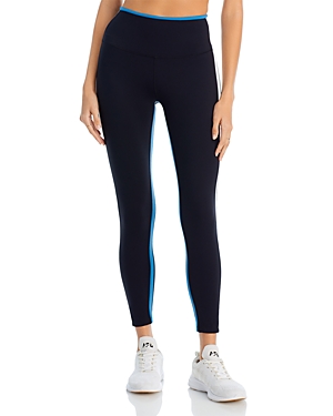 Shop Splits59 Sam Rigor High Rise 7/8 Leggings In Black/stone Blue