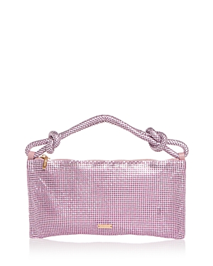 Cult Gaia Hera Nano Mesh Shoulder Bag In Cameo