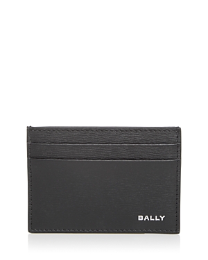 Shop Bally Leather Card Case In Black+pall