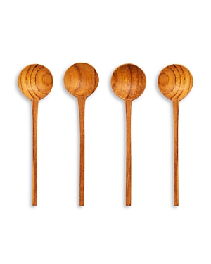 Be Home Teak Thin Spoons, Set of 4