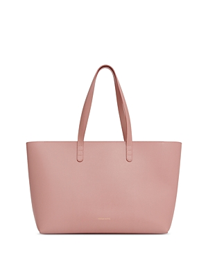 Mansur Gavriel Small Leather Zip Tote In Pink