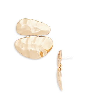 8 Other Reasons Aqua Hammer Finish Statement Earrings - 100% Exclusive In Gold