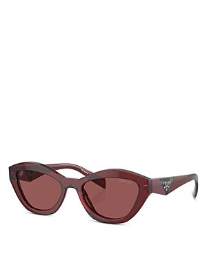 Prada Symbole Butterfly Sunglasses, 55mm In Red/red Solid
