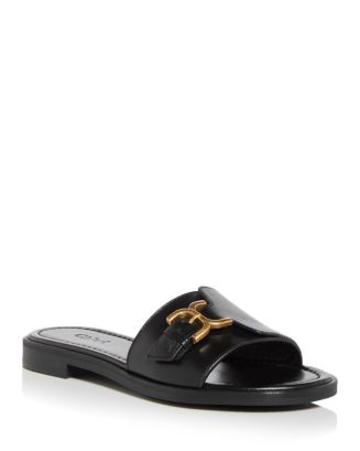 【送料&関税込】ChloAC Marcie Buckle Detailed Slides Chloé Marcie Buckle Detailed Slides Women's EU 37 - POIZON