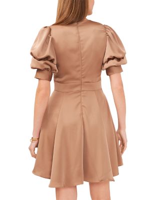 Bubble Sleeve Mini Dress