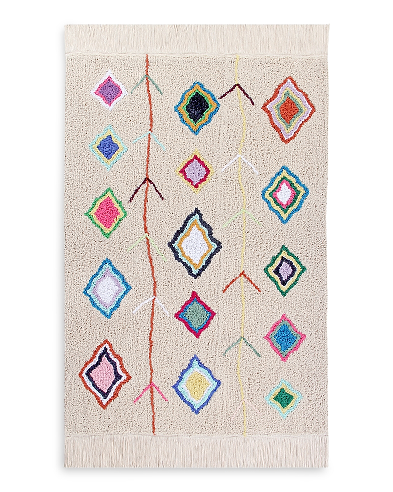 Lorena Canals Kaarol Washable Cotton Rug In Ivory/natural