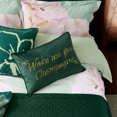 Wake Me For Champagne Decorative Pillow