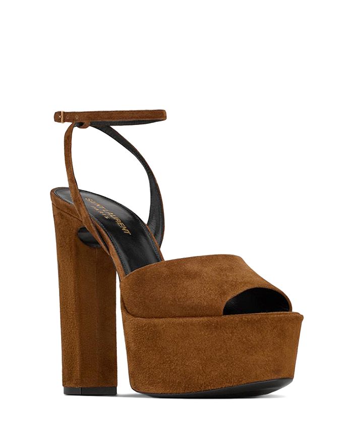 Saint Laurent Jodie Platform Sandals in Suede Bloomingdale's