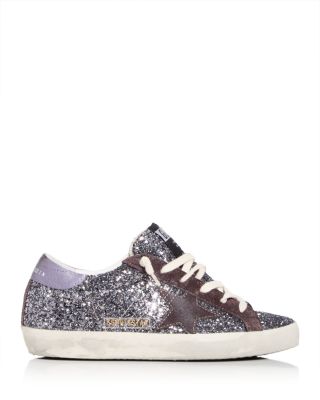 Golden Goose - Women's Super-Star Glitter Low Top Sneakers