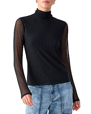 Shop Sanctuary Highlight Of The Night Turtleneck Top In Black