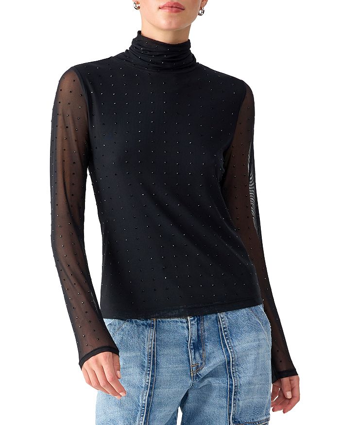 Sanctuary Highlight Of The Night Turtleneck Top | Bloomingdale's