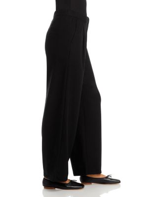 Wool Pleated Wide Leg Pants