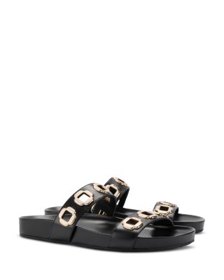 Women's Milan Grommet Detail Slide Sandals