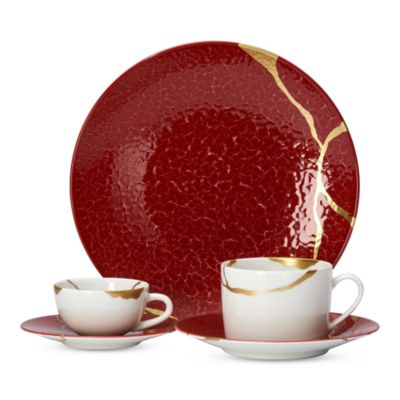 Bernardaud Kintsugi Rogue Empereur & Charbon Collection