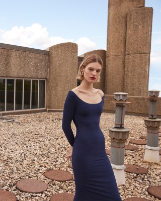 Icon Scoop Neck Midi Dress