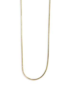 Argento Vivo Smooth Box Chain Necklace in 18K Gold Plated Sterling Silver or Sterling Silver, 24