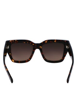 Double Gancini Square Sunglasses, 55mm