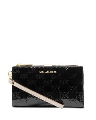 Michael Kors Wristlet Champagne on sale Rose Gold Accents