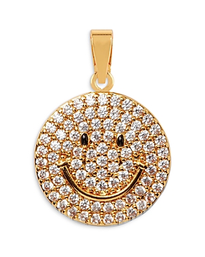 Crystal Haze Jewelry Ms Vaxxine Smiley Cubic Zirconia Pendant in 18K Gold Plated Crystal Haze Jewelry Ms Vaxxine Smiley Cubic Zirconia Pendant in 18K Gold Plated