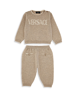 Versace Unisex Cashmere Knit Set - Baby In Sand Castle