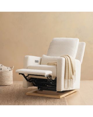 Sigi Electronic Recliner and Glider in Eco Performance Fabric with USB Port