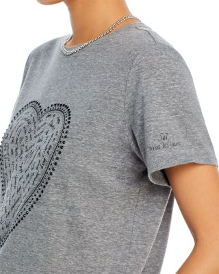 Rhinestone Heart Graphic Tee