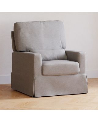 Crawford Pillowback Comfort Swivel Glider in Water Repellent & Stain Resistant Performance Fabric 