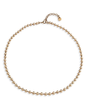 Uno De 50 Emotions Beaded Necklace In 18k Gold Plated, 17