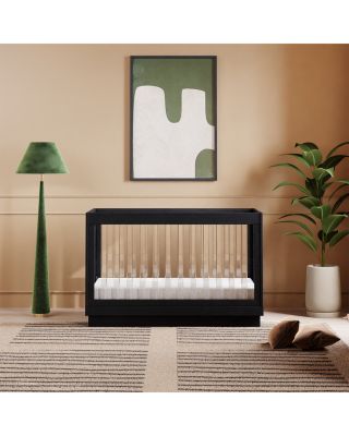 Harlow Acrylic 3 in 1 Convertible Crib with Toddler Bed Conversion Kit