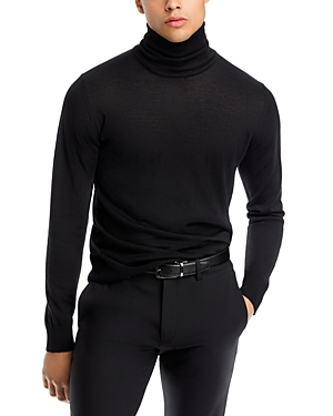 Nn07 Richard 6630 Merino Wool Turtleneck Sweater In Black