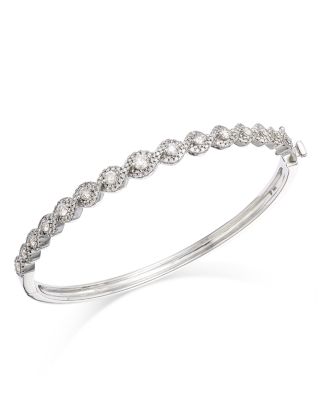 Bloomingdale's Fine Collection - Diamond Halo Bracelet in 14K White Gold, 1.50 ct. t.w.