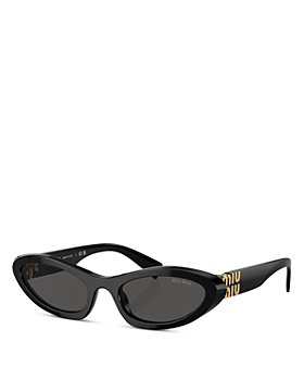 Miu Miu - MU 09YS Oval Sunglasses, 54mm