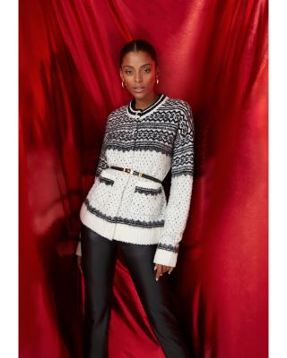 Todd Leather Straight Leg Pants 