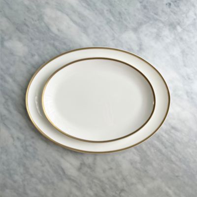 Golden Edge 14" Oval Platter