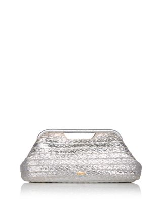 Cult Gaia Aurora Large Metallic Clutch Bloomingdale's