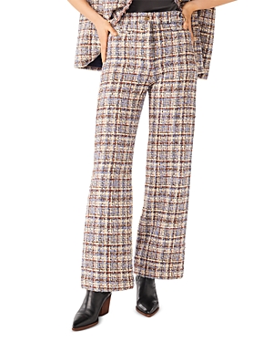 Ba&sh Tamour Tweed Bootcut Pants In Multicolor