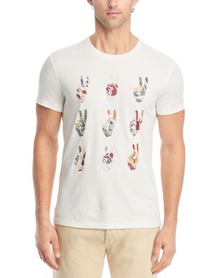 Cotton Multi Peace Hand Graphic Tee
